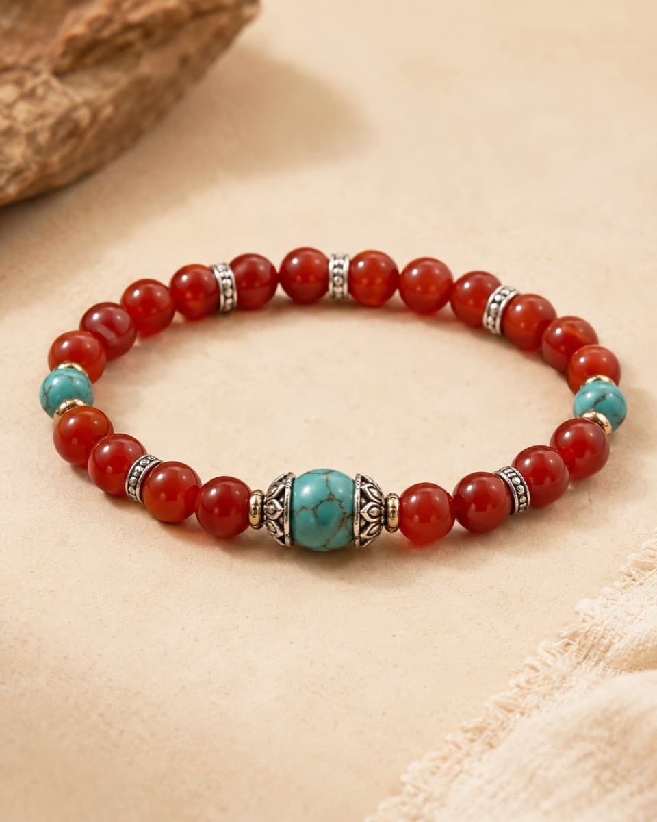 Strawberry Quartz Bracelet view 3